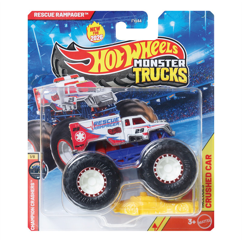 Hot Wheels Car Monster Trucks - Hot Wheels Araba MONSTER TRUCKS Kurtarma