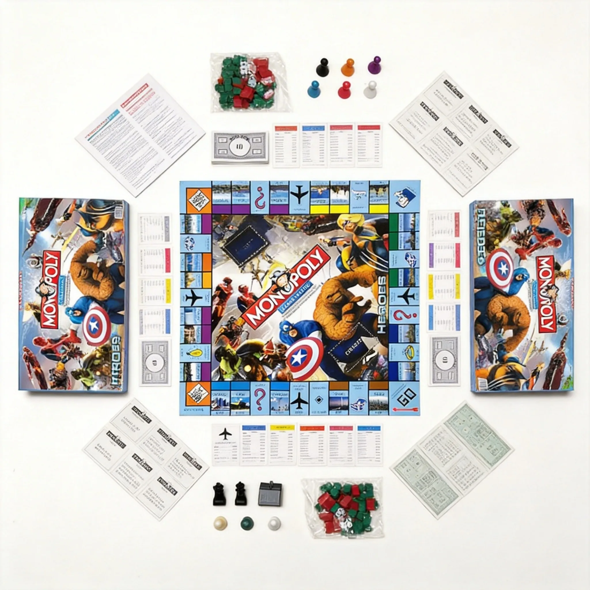 Hasbro Game Monopoly - Marvel Heroes Monopoly Global Village Masa