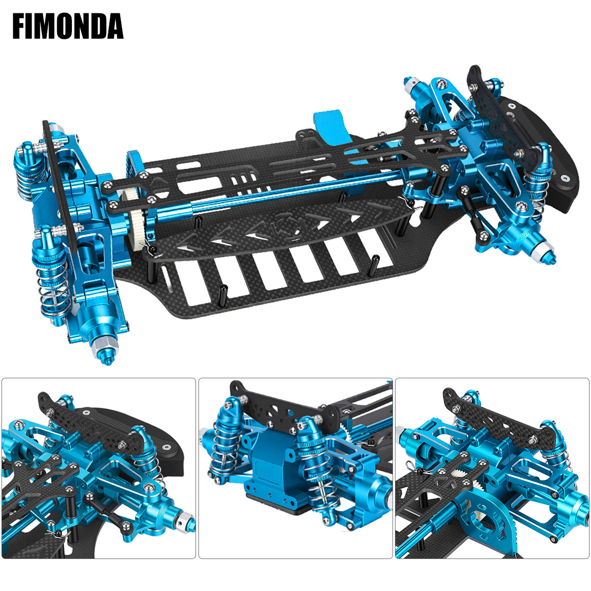 Tamiya Model Rc Car - Alüminyum ve Karbon Fiber Şasi Kiti,