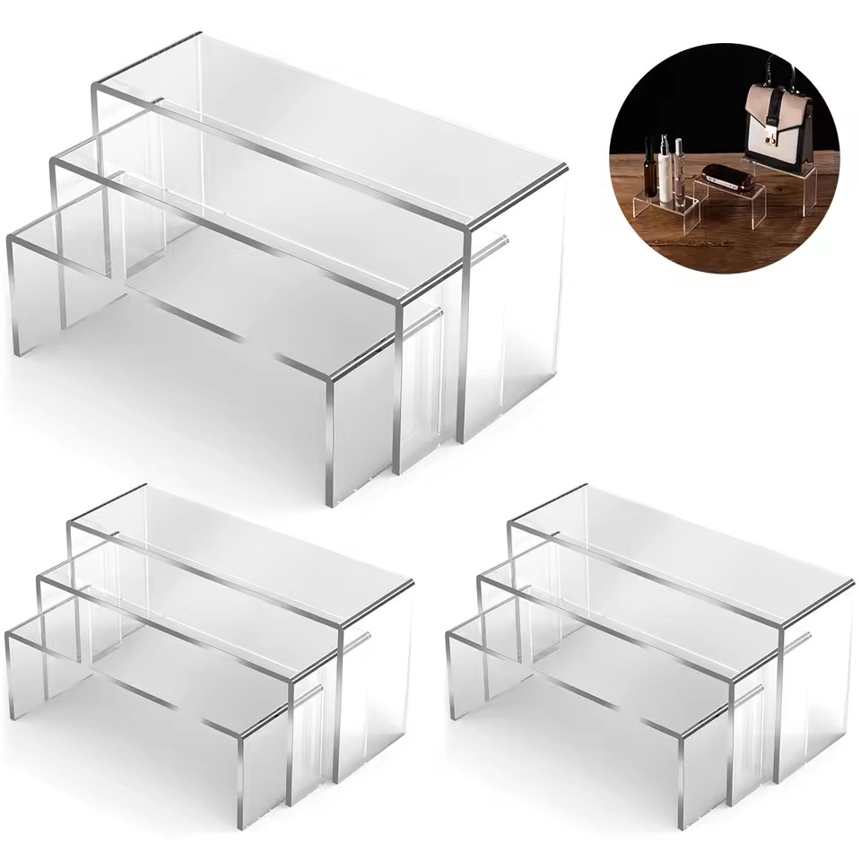 3/6/9/12 adet şeffaf akrilik e - Display Risers Set incelemesi ve fiyatı