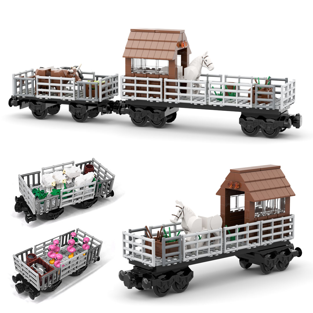 MOC Tren Hayvan Taşıma Aracı Y - Lego Set Creator incelemesi ve fiyatı