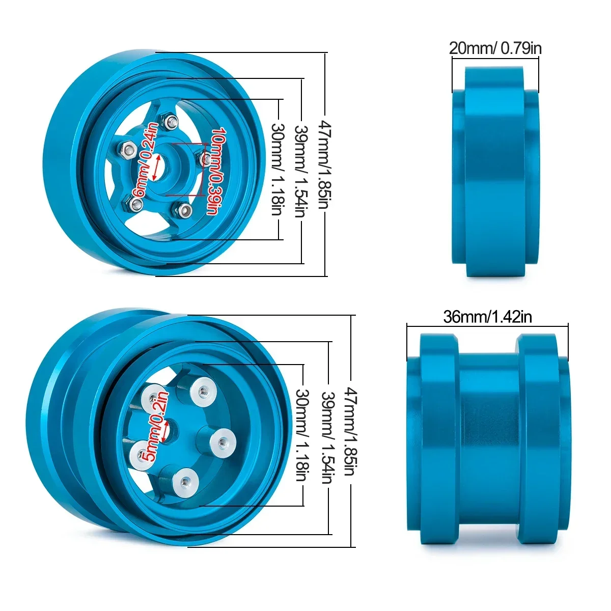 Alüminyum Beadlock Tekerlekler - Tamiya Model Rc Car incelemesi ve fiyatı