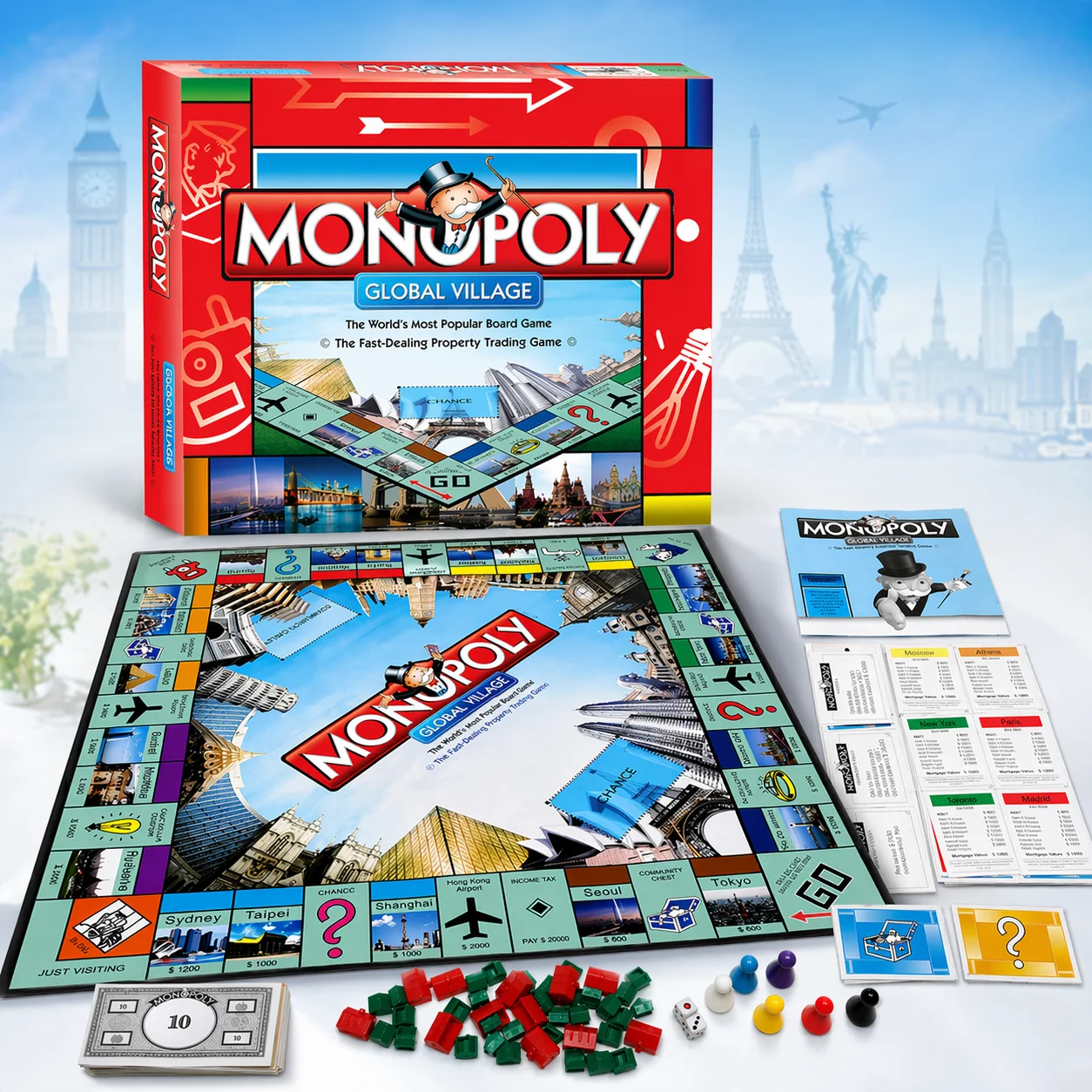 Premium MONOPOLY GLOBAL VILLAG - Hasbro Game Monopoly incelemesi ve fiyatı